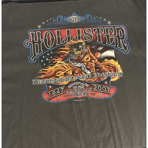 Hollister Other - Hollister Motorcycle Rally 2007 T-Shirt 2XL Black. Has small stain
